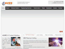 Tablet Screenshot of eavesindustries.com